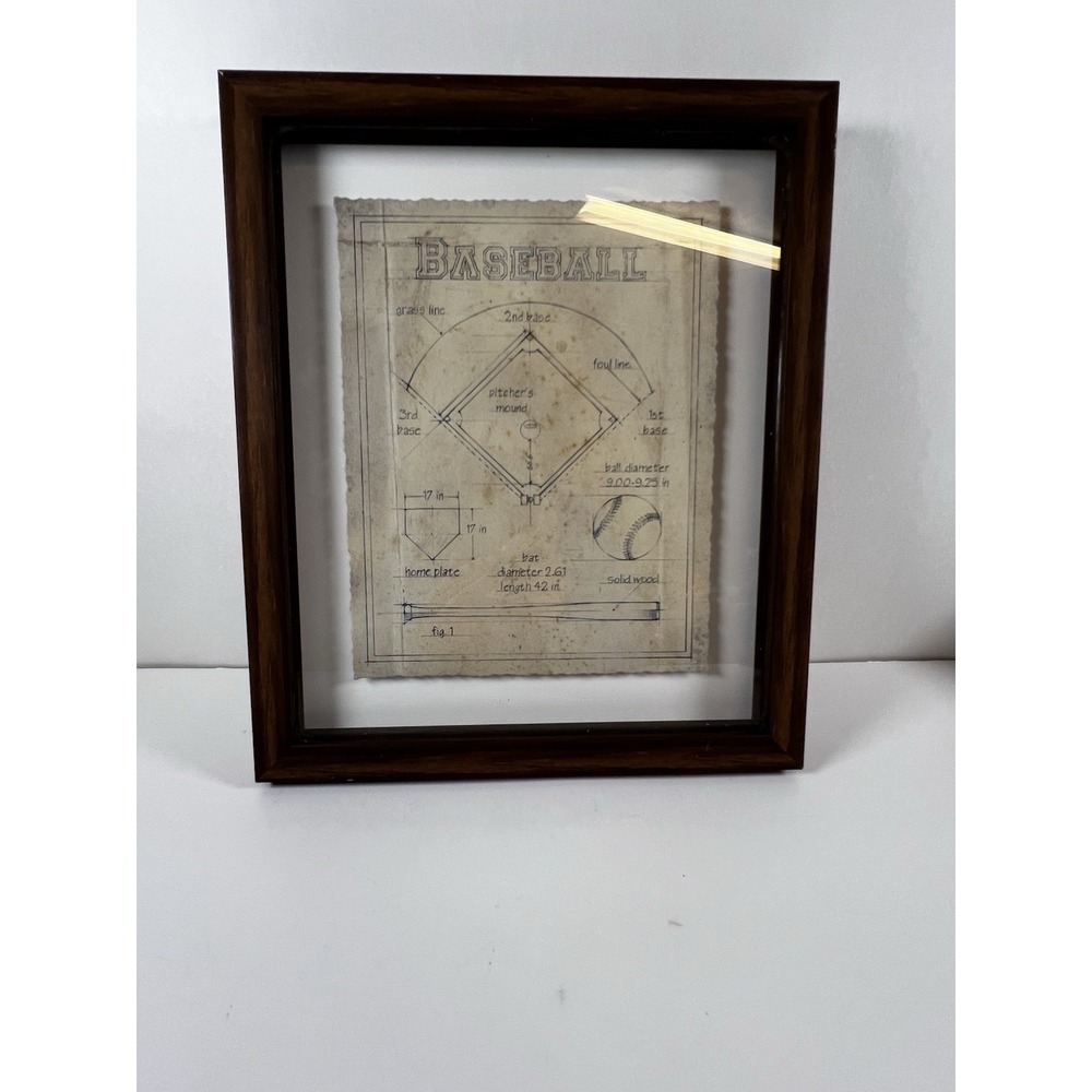 Baseball Framed‎ Artwork 13x11 All About The Game I Paul Cezanne